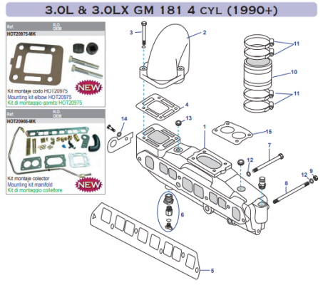 3.0L & 3.0LX GM 181 4 cyl (1990+)