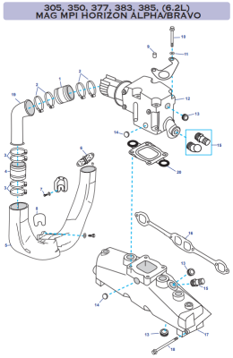 305, 350, 377, 383, 385, (6.2L) MAG MPI HORIZON ALPHA/BRAVO