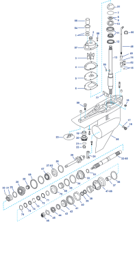 Unterteil - ALPHA ONE GEN II STD & Counter Rotation