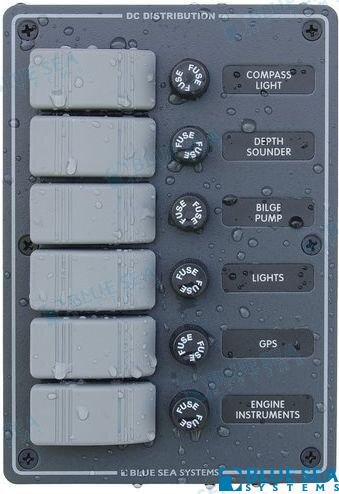 PANEL 6 SCHALTERE VERTICAL