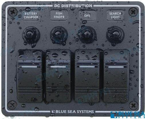 PANEL WP 4 SCHALTER HORIZONTAL SCHWARZ