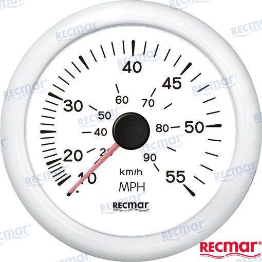 GESCHWINDIGKEITSANZEIGE   0/55 MPH WEISS