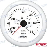 GESCHWINDIGKEITSANZEIGE   0/55 MPH WEISS