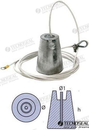 ZINKANODE MIT KABEL