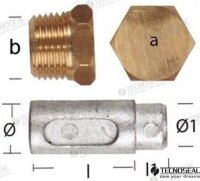 ANODE LOMBARDINI MIT STOPFEN