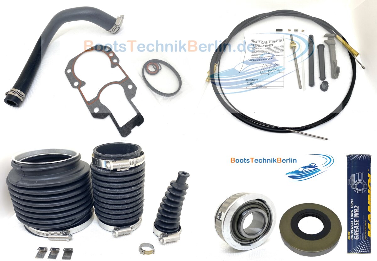 Kit Soufflets D'Étanchéité Complet Pour Moteur Hors-Bord Mercruiser Alpha One Gen.II