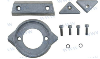 ZINKANODE Set für Volvo Penta 290SP Single Prop
