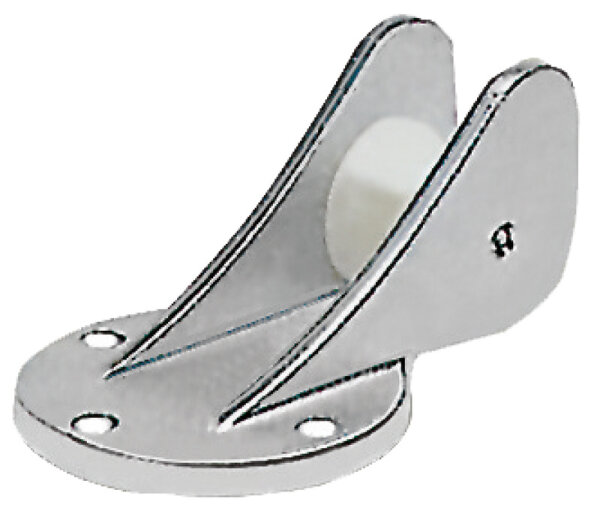 Bugrolle aus eloxiertem Leichtmetall 130 x 80 mm