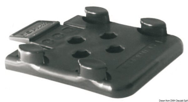 Halterung + schwarzer Bremskeil