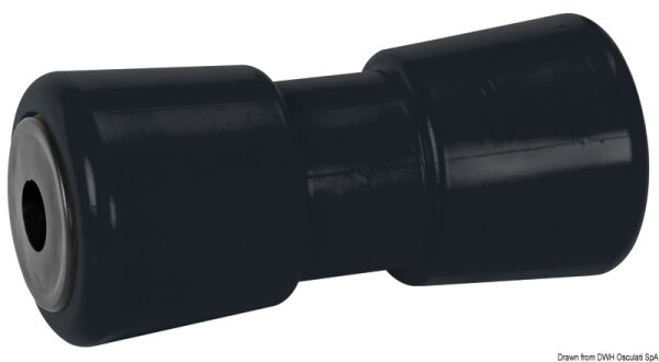Mittlere Kielrolle, schwarz 185 mm Ø Bohrung 21 mm