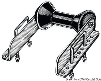 Hintere Schwenkrolle, einzeln 60 mm