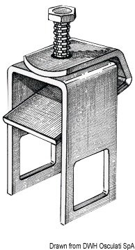 Befestigungsklammer für Rolle 40 x 60 mm