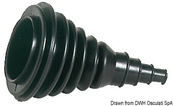 Maxi Kabeldurchlaßbalg, schwarz