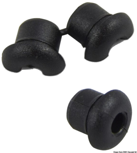 Nylondurchgang f. Ø 10mm Löcher