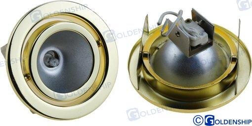 LAMPE EINBAU GOLD HALOGENO