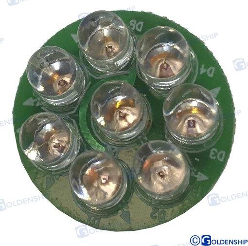 LAMPENEINSATZ 8 LED ROT 12V