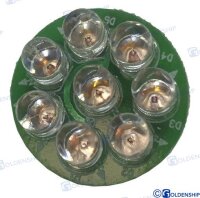 LAMPENEINSATZ 8 LED ROT 12V