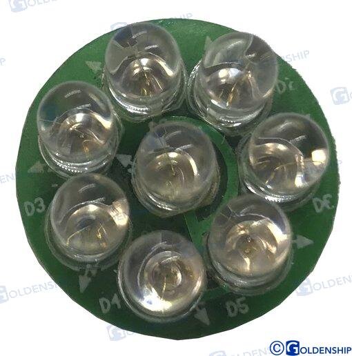 LAMPENEINSATZ 8 LED BLAU 12V