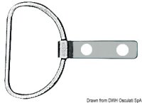 Va-Stahl Befestigungsring m. Platte 45 mm