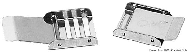 Edelstahlschließe f. Gurtbänder 40 mm