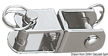 VA-Stahl Wirbel schwere Ausführung 14 x 42 mm