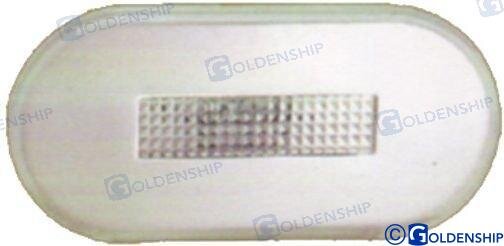 AUSSEN/INNENLICHT OVAL LED WEISS