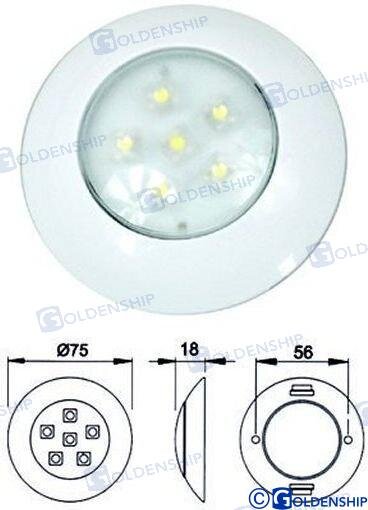 LAMPE INNEN 6W 12V-24V WEISS