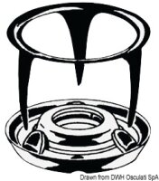 Stanzknopf Teppich Messing vernick