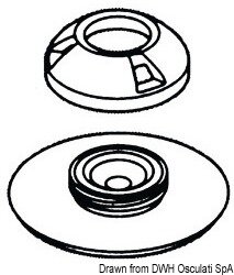 Perfix Druckknopf Textil-Befestigung, weiß