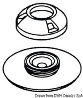 Perfix Druckknopf Textil-Befestigung, weiß