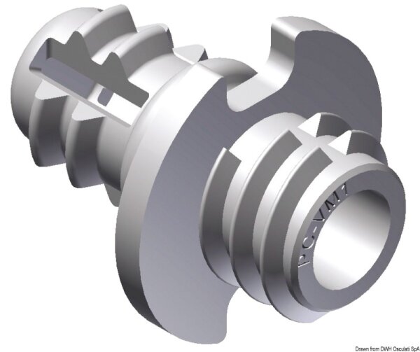 Selbstschneidendes Steckteil variabler Raum