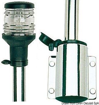 Compact Lampenschaft 60 cm Leuchte schwarz