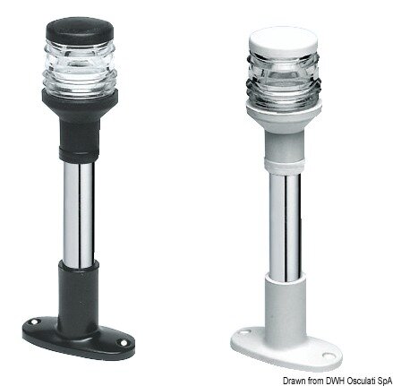 Compact Lampenschaft 20 cm Leuchte schwarz