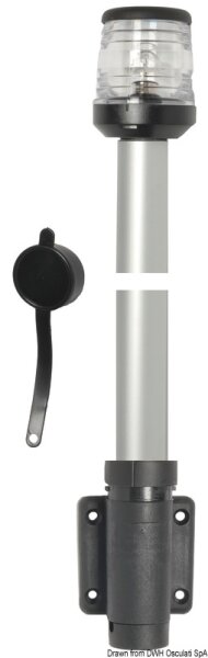 Classic Schaft Wandmontage 100 cm 360° schwarz