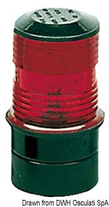 Classic 360° Topplicht, rot/schwarz