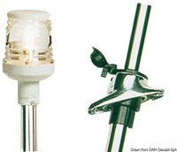 360° Standard-Teleskopschaft Leuchte weiß 60 cm