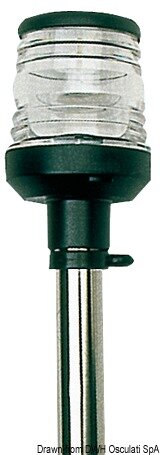 Ausziehbarer Lampenschaft 360° Leuchte schwarz