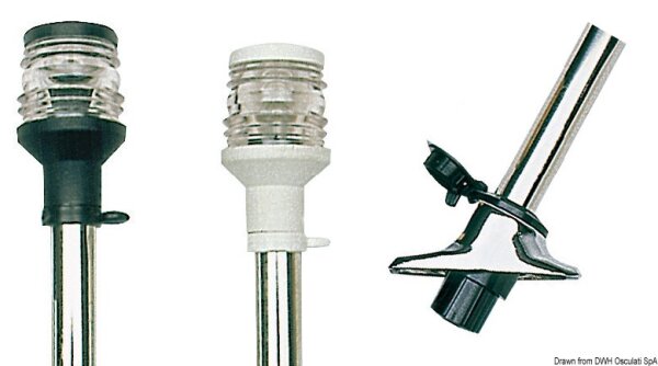 Lampenschaft u. Basis AISI 316 Schnappkontakt 60cm