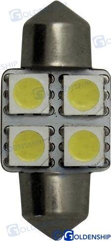 GLÜHBIRNE FESTOON 4 LED 1,2W 10/30V