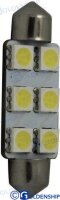 GLÜHBIRNE FESTOON 6LED 1,3W 10/30V (2)