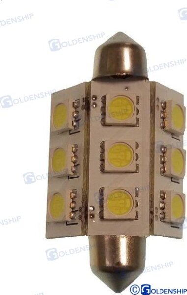 GLÜHBIRNE FESTOON 9LED 2W 10/30V