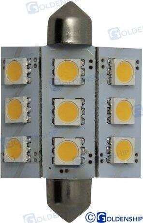 GLÜHBIRNE FESTOON 9LED 2W 10/30V