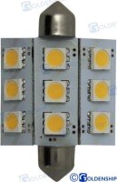 GLÜHBIRNE FESTOON 9LED 2W 10/30V