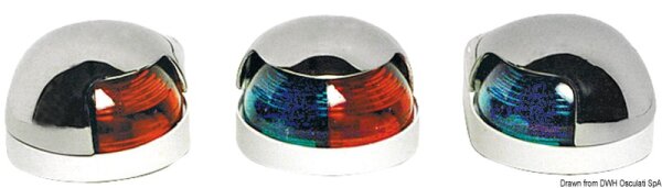 Decklicht AISI 316 225° zweifarbig rot/grün