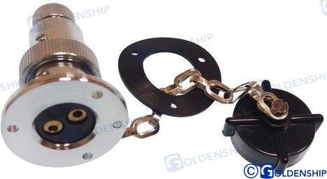 STECKER WASSERDICHT 3 AMP. 2 POLE