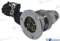 STECKER WASSERDICHT 5 AMP. 4 POLE