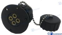 STECKER NYLON 3 AMP. 4 POLE