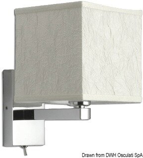 Lampe aus verchromtem Messing, schwenkbar