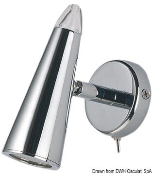 Argo Kojenlicht aus Messing verchromt