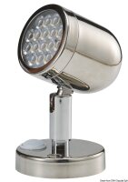Schwenkbare Leuchte m. Schalter VA-Stahl, poliert